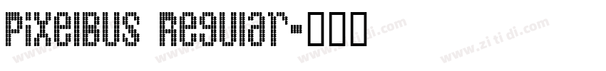 PixelBus Regular字体转换